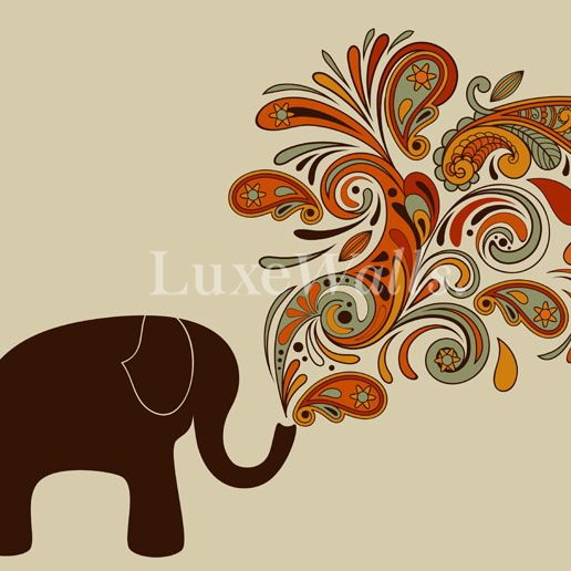 Elephant Wallpaper | Luxe Walls - Removable Wallpapers