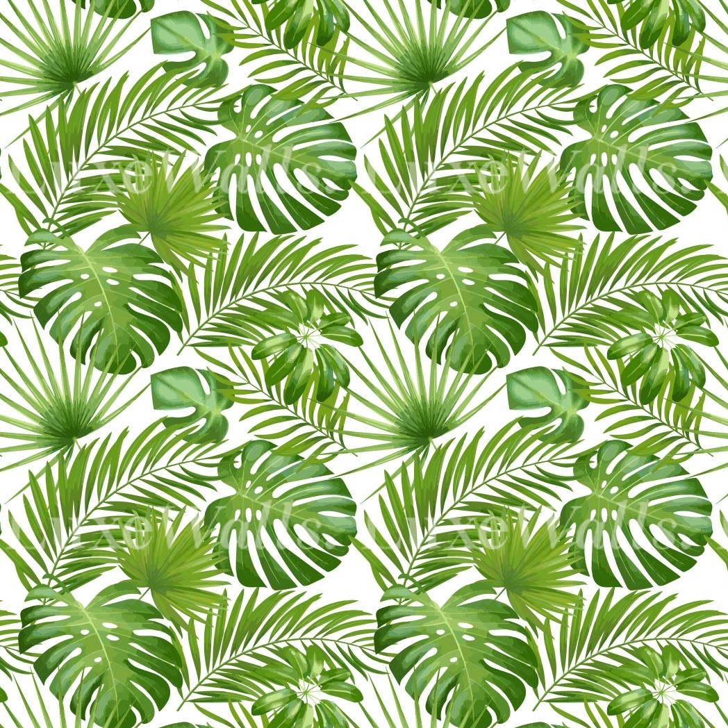 Rainforest Leaves Wallpaper Luxe Walls Removable
