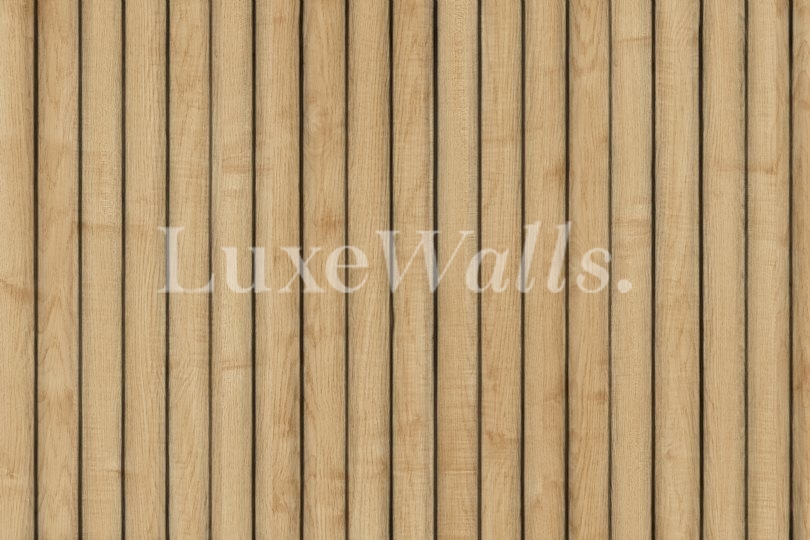 Blonde Wood Panel Wallpaper | Luxe Walls - Removable Wallpapers