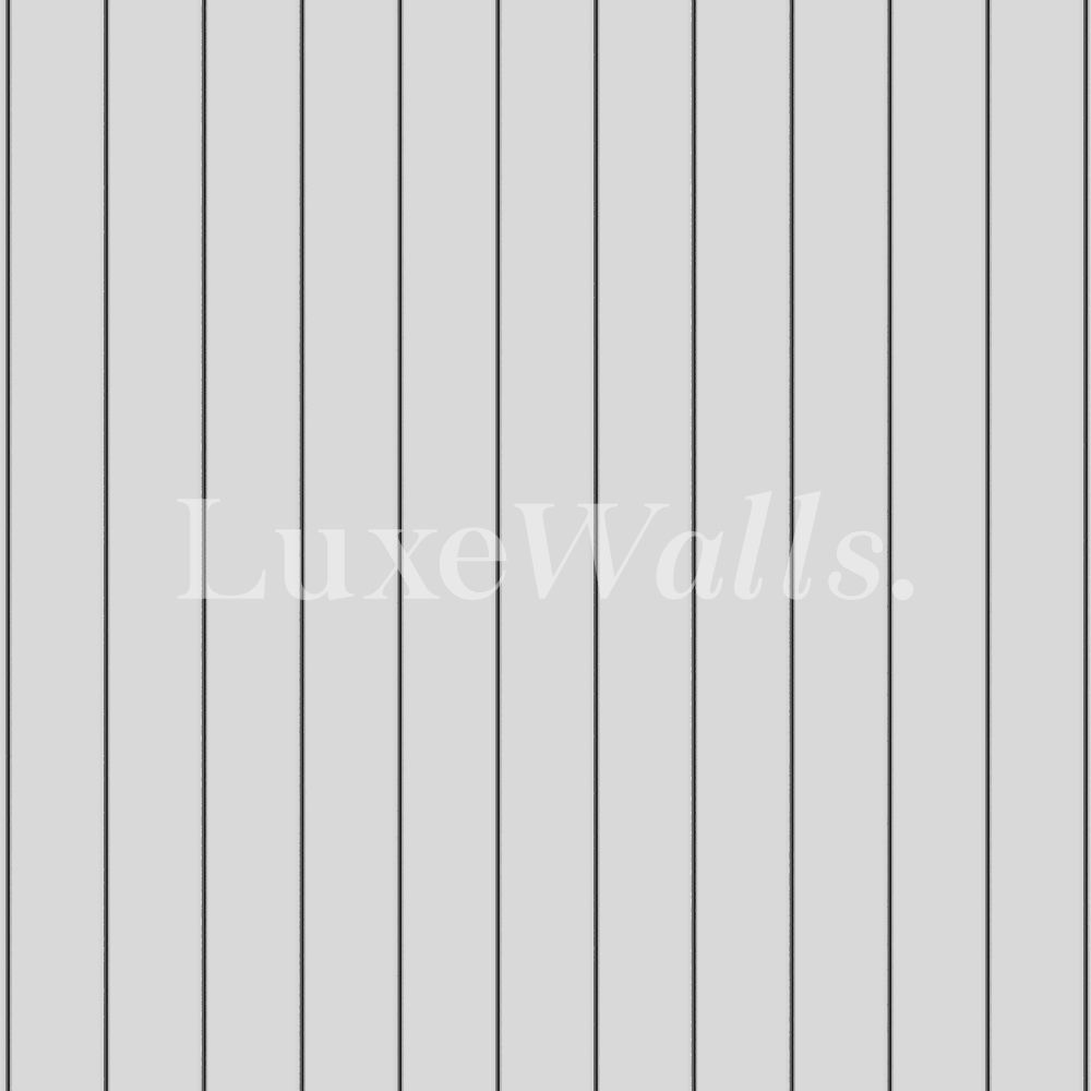 Cloudy Silver Wood Panel Wallpaper