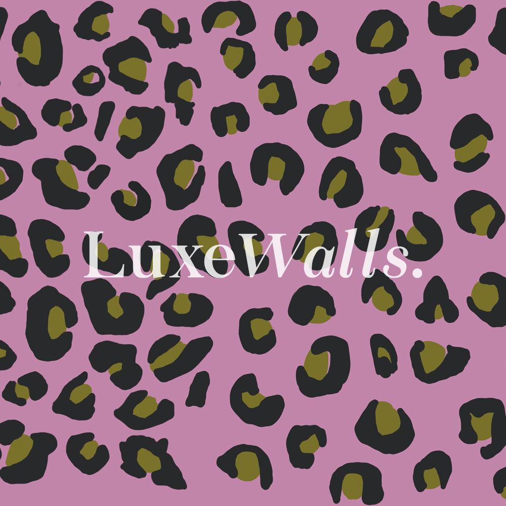 Leopard Print Wallpaper - Pink | Luxe Walls - Removable Wallpapers
