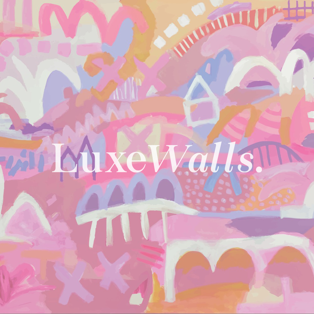 Easy Street Wallpaper - Pink | Luxe Walls - Removable Wallpapers