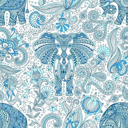 Boho Elephant Wallpaper | Luxe Walls - Removable Wallpapers