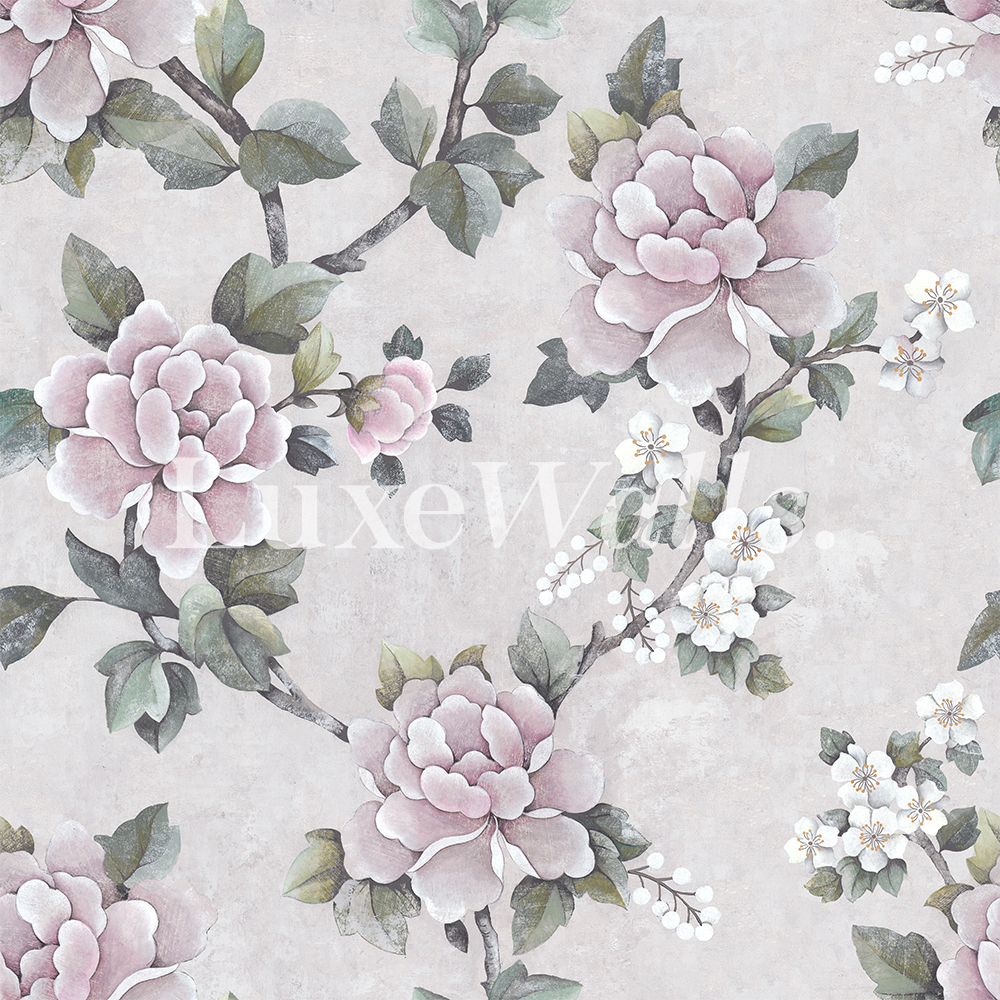 Peony Floral Wallpaper | Luxe Walls - Removable Wallpapers